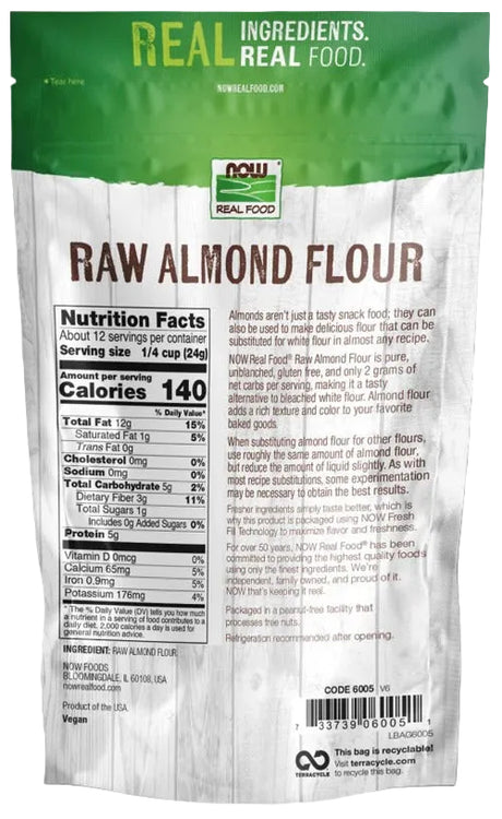 Maintenant - Farine d'amande crue - 10oz