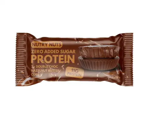 Nutry Nuts - Zero Added Sugar Protein Hazelnut Butter Cups - Double Chocolate - 2x21g