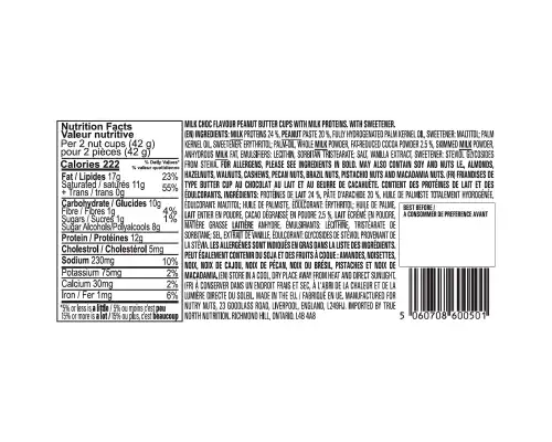 Nutry Nuts - Zero Added Sugar Protein Peanut Butter Cups - Milk Chocolate - 2x21g