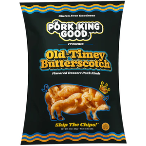 Pork King Good - Dessert Pork Rinds - Old Timey Butterscoth - 3 oz bag