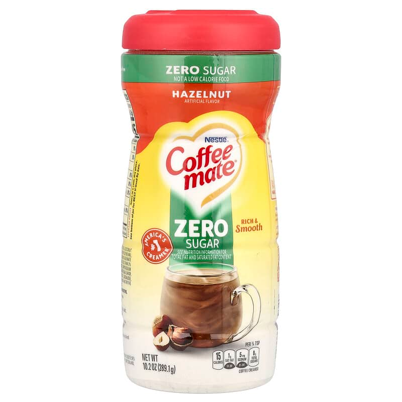 Nestle - Zero Sugar Coffee Mate Powder - Hazelnut - 10.2 oz