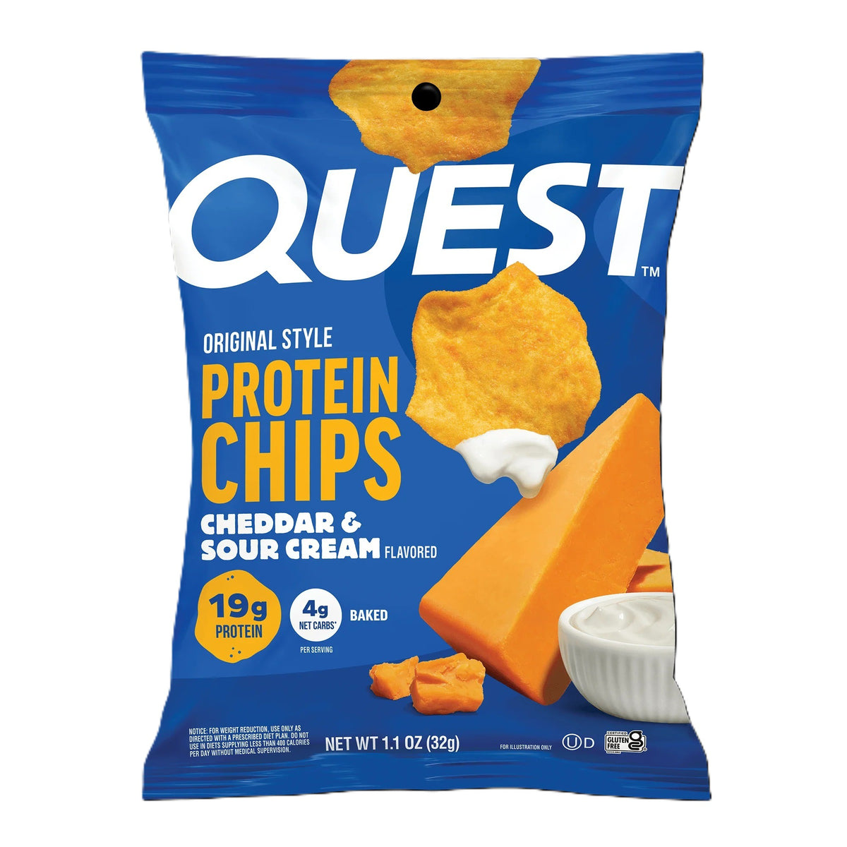 Quest Protein Chips - Cheddar and Sour Cream - 32g