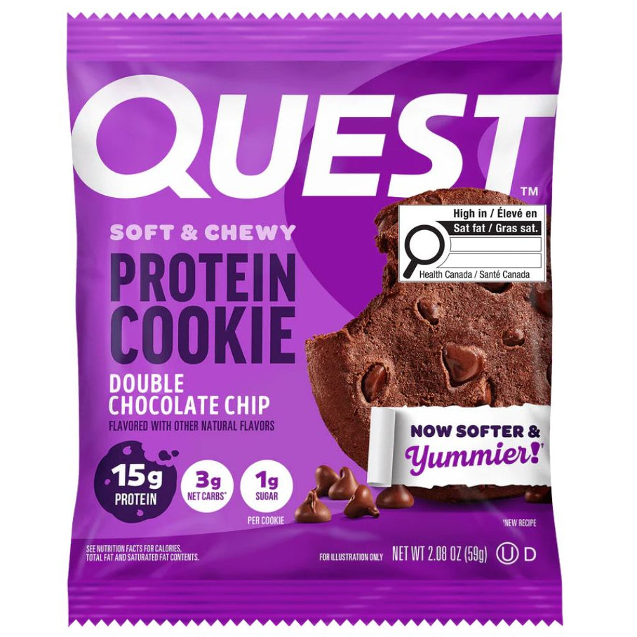 Quest - Soft & Chewy Protein Cookie - Double Chocolate Chip - 1 Cookie