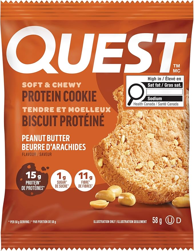 Quest - Soft & Chewy Protein Cookie - Peanut Butter - 1 Cookie