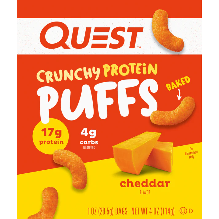 Quest Crunchy Protein Puffs - Cheddar - 28.5g