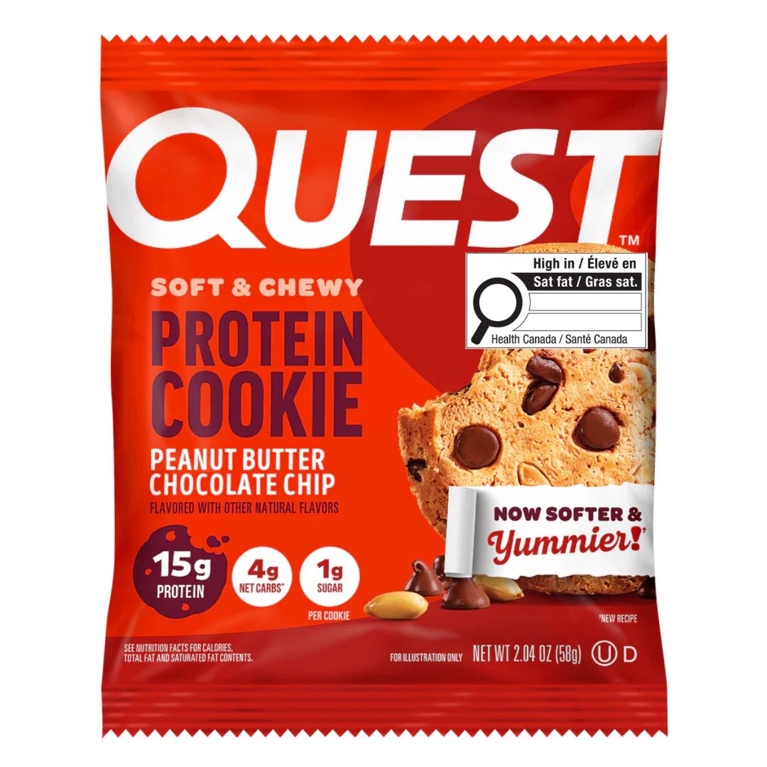 Quest - Soft & Chewy Protein Cookie - Peanut Butter Chocolate Chip - 1 Cookie