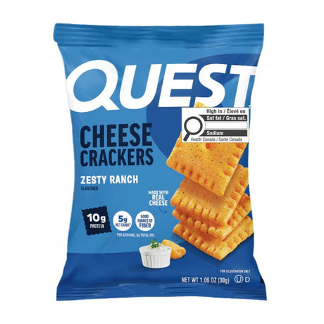 Quest Cheese Crackers - Zesty Ranch **Box of 4**