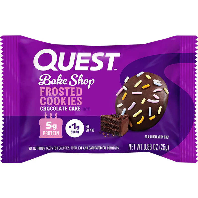 Quest Frosted Cookie - Chocolate Cake - 1 Cookie