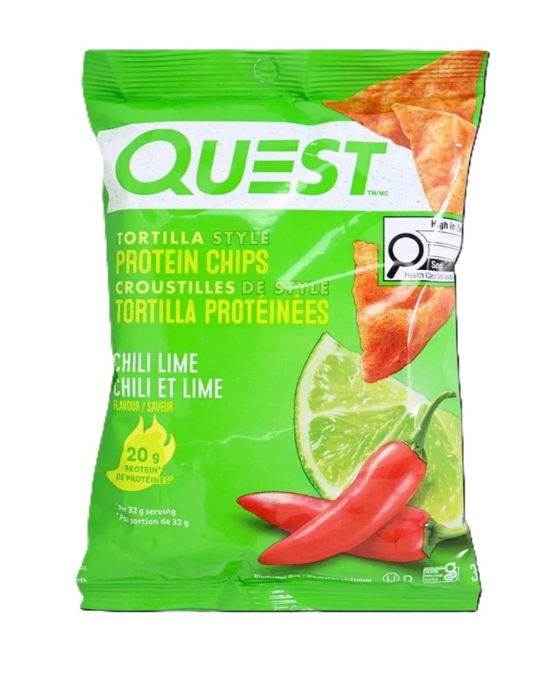 Chips protéinées Quest style tortilla - Chili Lime - 1 sachet