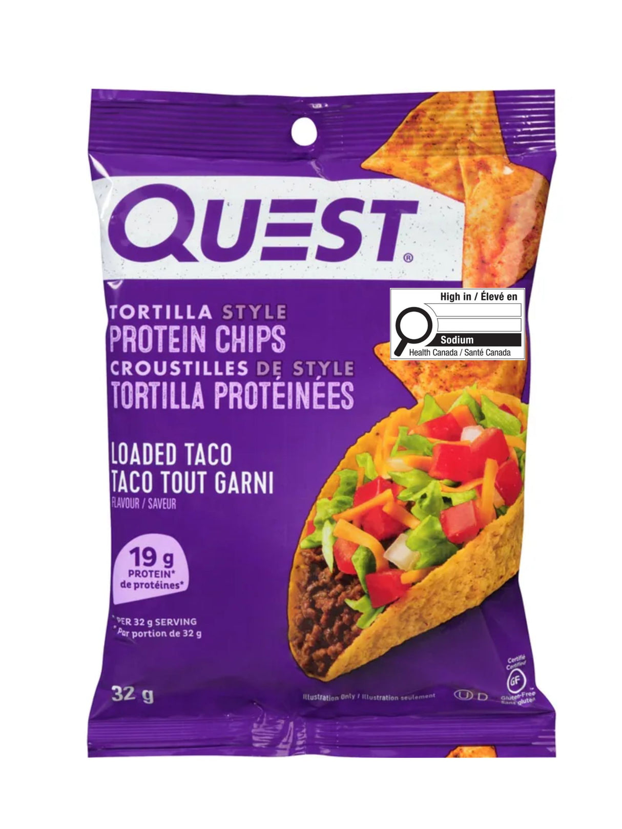 Quest Tortilla Style Protein Chips - Loaded Taco - 32g