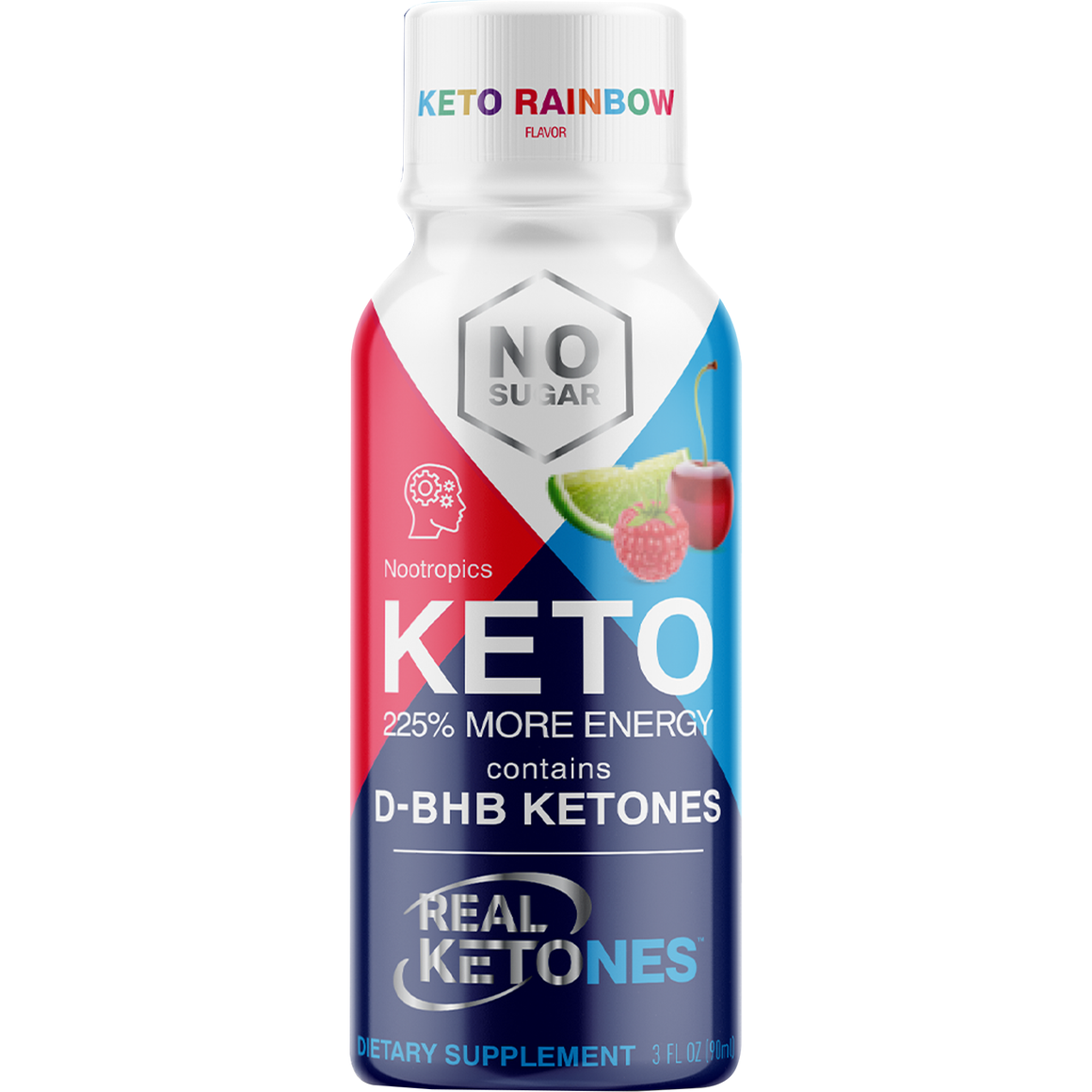 Vraies cétones - Keto Energy Shot - Arc-en-ciel