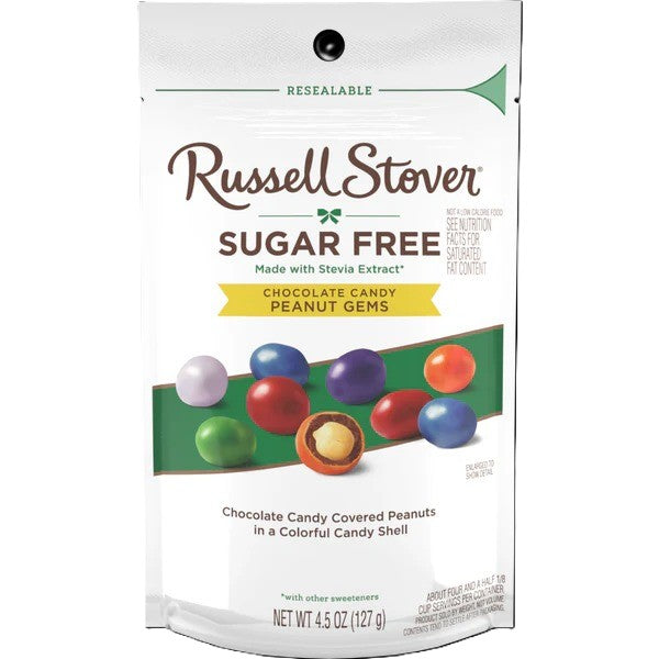 Russell Stover - Sugar Free Chocolate Candy Coated Peanuts 127g