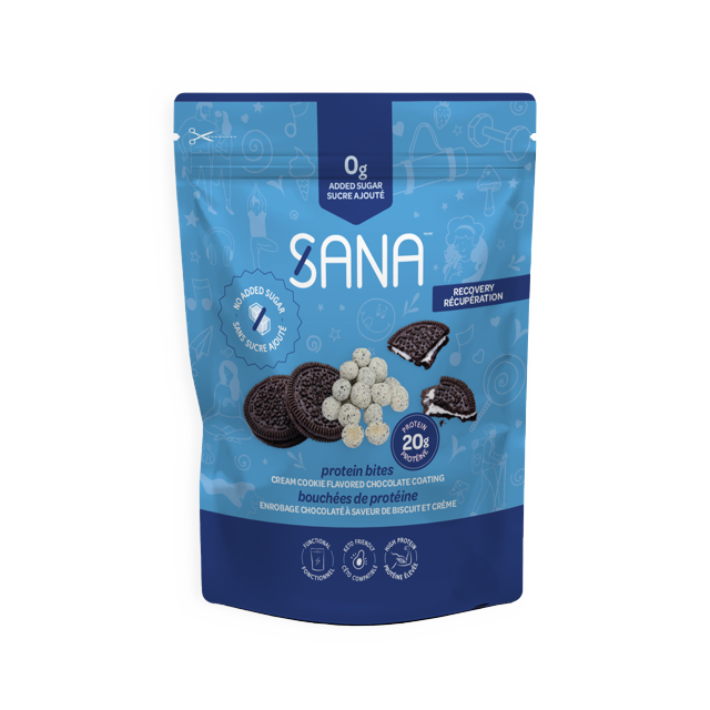 Sana - Chocolate Snacks - Cookies and Cream Crunchy chocolate style protein bites - 100g