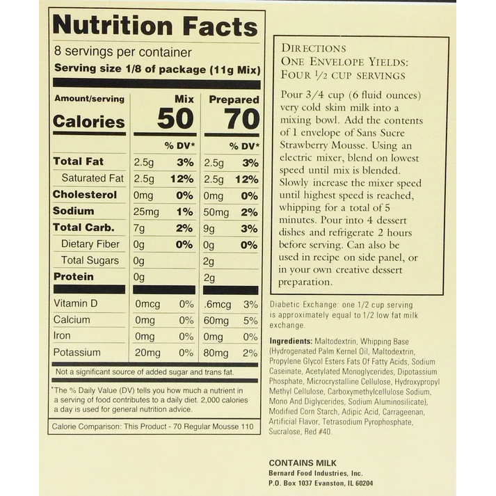 San Sucre - Mousse Mix - Strawberry - 85g