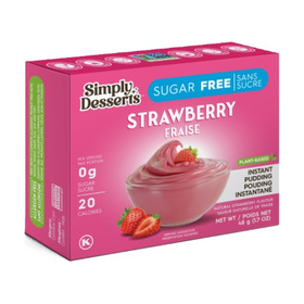 Simply Desserts - Sugar Free Pudding - Strawberry