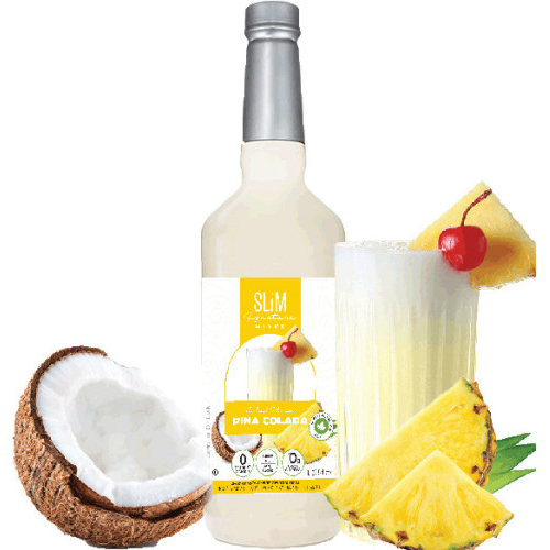 Slim Syrups - Sugar Free Cocktail Mix - Pina Colada - 1L Bottle