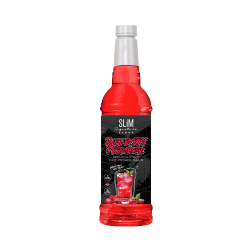 Slim Syrups - Sugar Free Syrup - Raspberry - 750ml Bottle - Low Carb Canada