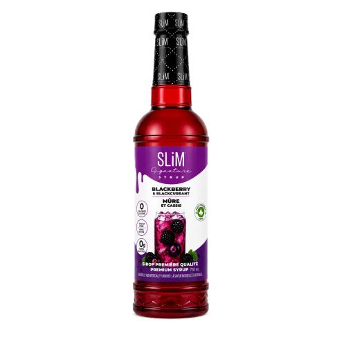 Slim Syrups - Sugar Free  Syrup - Blackberry & Blackcurrant - 750ml Bottle