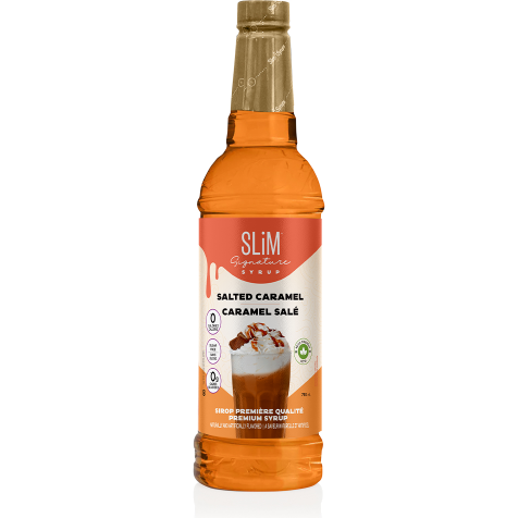 Slim Syrups - Sugar Free Salted Caramel Syrup - 750ml Bottle