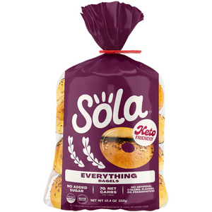 Sola - Keto Friendly Bagel - Tout - Sac de 12 oz