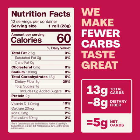 Sola - Keto Friendly Rolls - Savory & Buttery - 12 oz bag