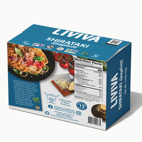 Liviva - Low Carb Dried Shirataki - Spaghetti - 1kg box