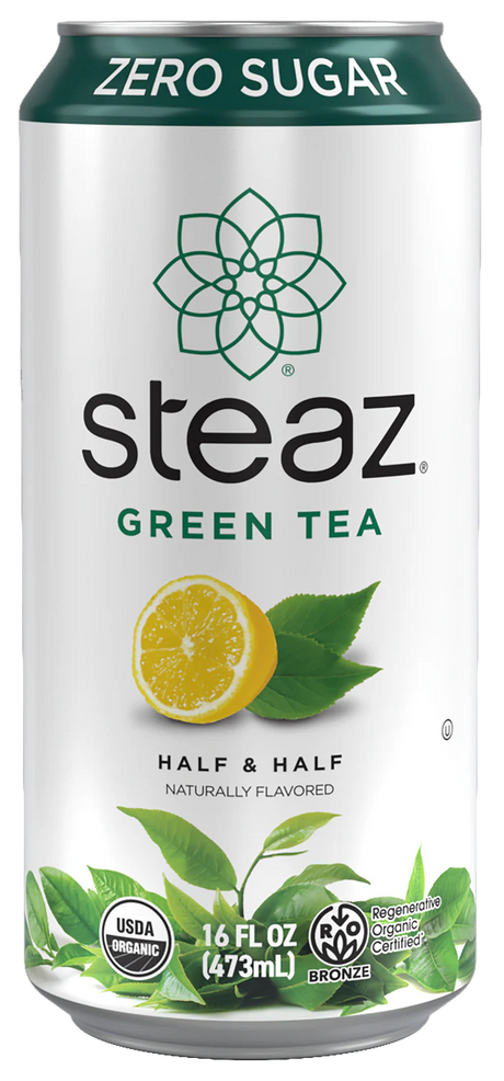 Steaz - Zero Calorie Iced Tea - Half & Half