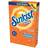 Sunkist Zero Sugar Singles-to-Go - Orange - 6 sticks