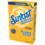 Sunkist Zero Sugar Singles-to-Go - Pineapple - 6 sticks