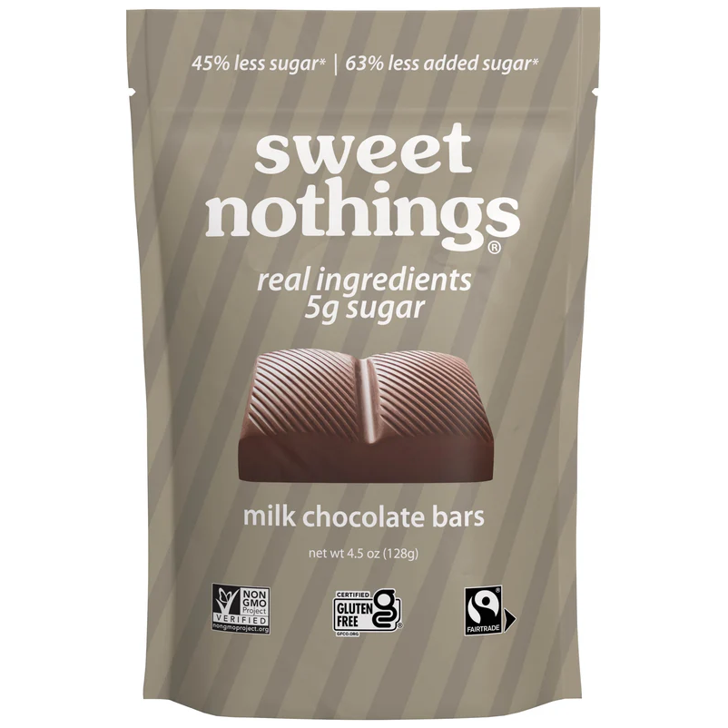 HealthSmart - Sweet Nothings  - Milk Chocolate Bars - 128g