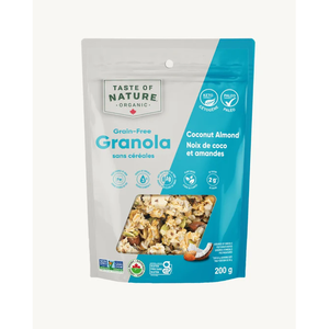 Taste of Nature - Organic Grain Free Granola - Coconut Almond - 200g