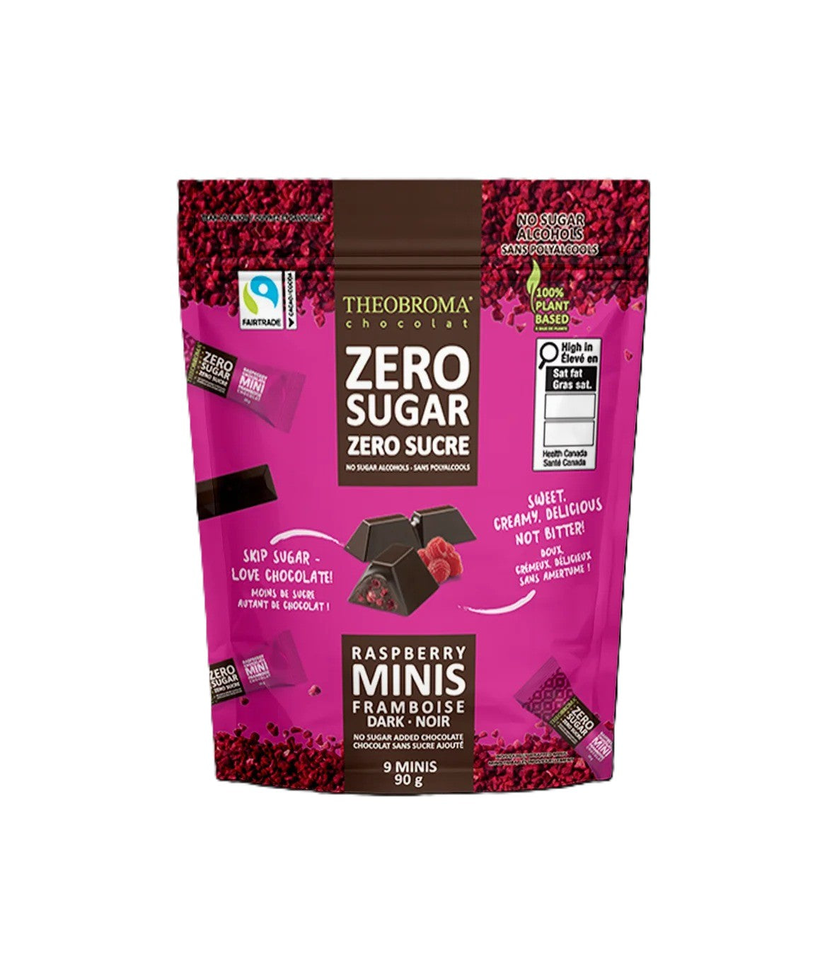 Theobroma - Zero Sugar Raspberry Mini - 90g