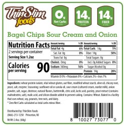 ThinSlim Foods - Bagel Chips - Sour Cream and Onion