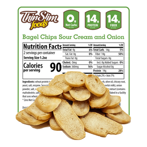 ThinSlim Foods - Bagel Chips - Sour Cream and Onion