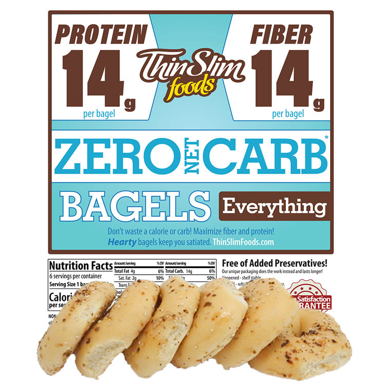ThinSlim Foods - Zero Net Carb - Bagels - Everything