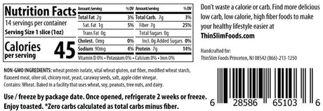 ThinSlim Foods - Zero Net Carb - Bread - Rye