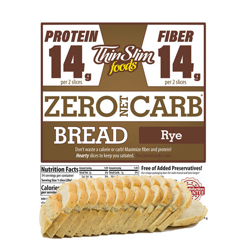 ThinSlim Foods - Zero Net Carb - Bread - Rye