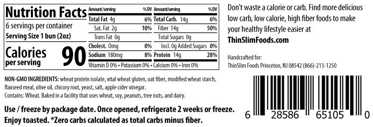 ThinSlim Foods - Zero Net Carb - Long Roll (Hot Dog Buns) - 12 oz. bag