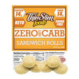 ThinSlim Foods - Zero Net Carb - Sandwich Rolls (Hamburger Buns) - 12 oz. bag