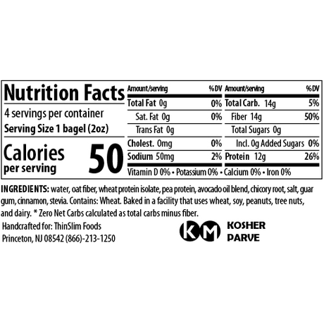 ThinSlim Foods - Xtreme Bagels - Cinnamon
