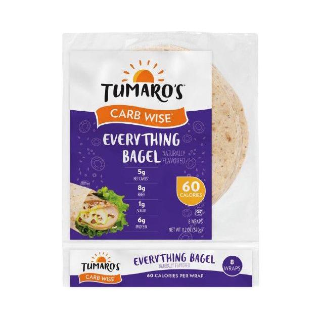 Tumaro's - Carb Wise Warp - Everything Bagel - 8 wraps