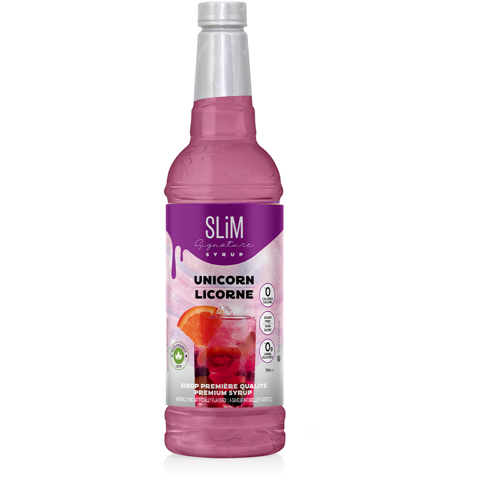 Slim Syrups - Sugar Free Unicorn Syrup - 750ml Bottle
