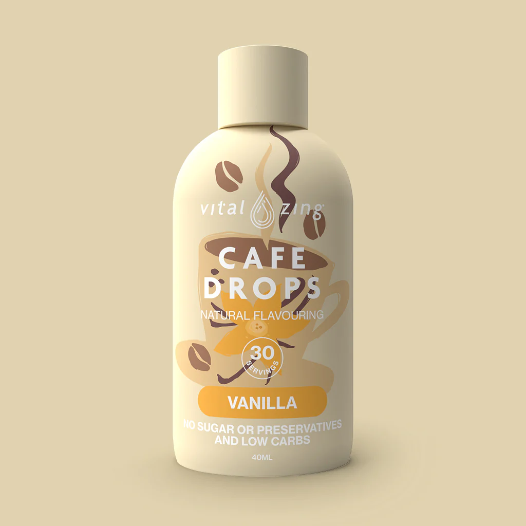 Vital Zing - Sugar Free Cafe Drops - Vanilla - 40ml