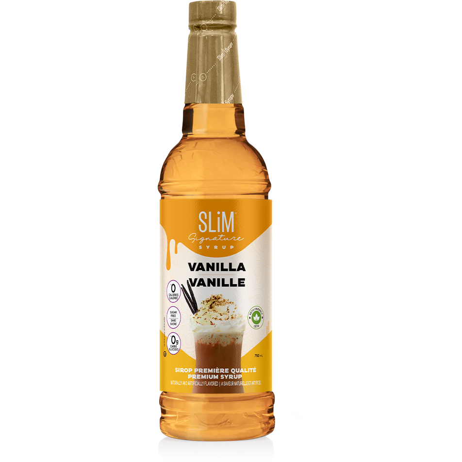 Sirops Slim - Sirop de Vanille Sans Sucre - Bouteille de 750 ml - Low Carb  Canada