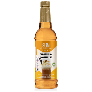 Sirops Slim - Sirop de Vanille Sans Sucre - Bouteille de 750 ml