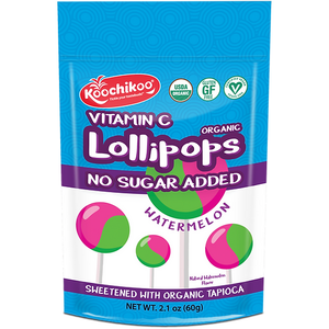 Koochikoo - Lollipops No Sugar Added Watermelon - 60g bag