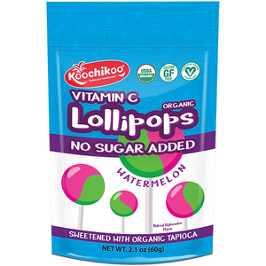 Koochikoo - Lollipops No Sugar Added Watermelon - 60g bag