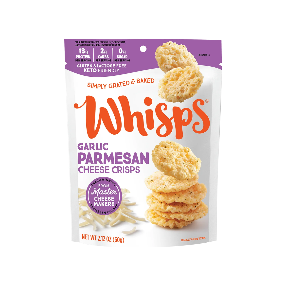 Whisps - Cheese Crisps - Garlic Herb - 2.12oz