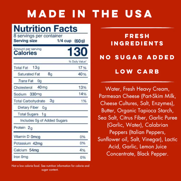 Yo Mama's Foods - Pasta Sauce - Spicy Alfredo - 473ml