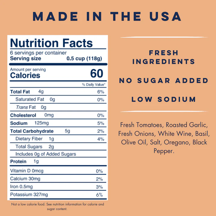 Yo Mama's Foods - Pasta Sauce - Roasted Garlic - 710ml